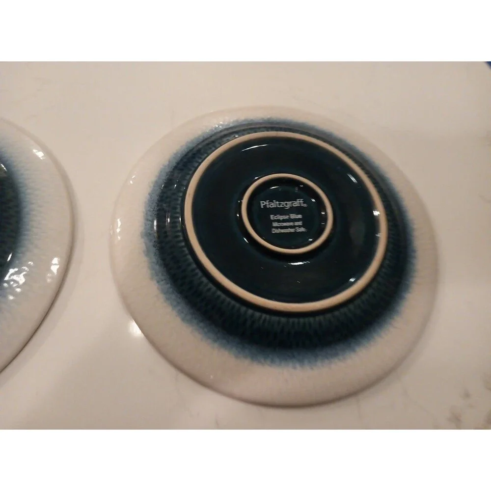 Set Of 2 Beautiful Pfaltzgraff Eclipse Blue 8.25
